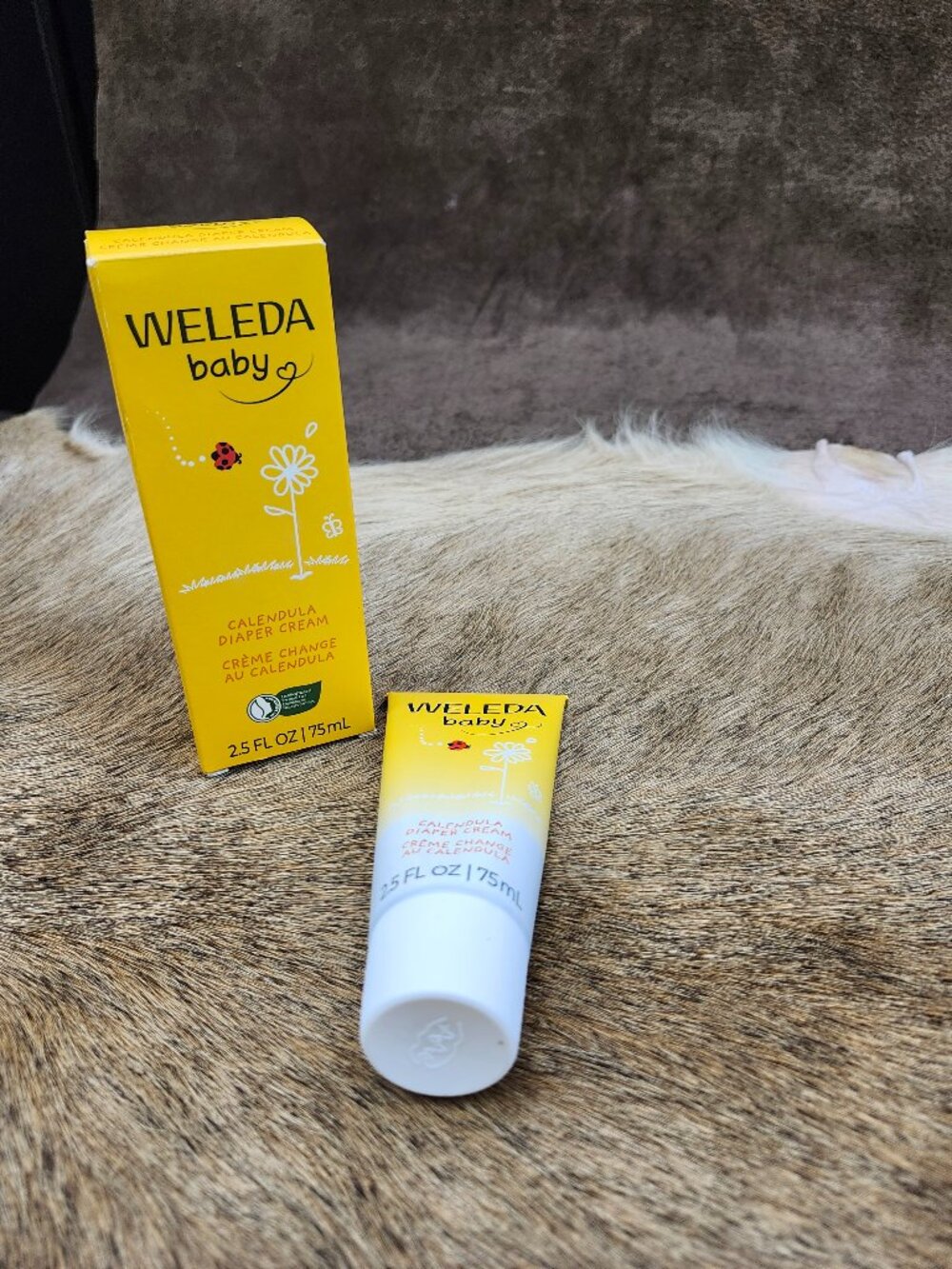 Weleda Baby Calendula Diaper Cream 2.5 Fl Oz 75mL Yellow Made Germany Exp 8/28